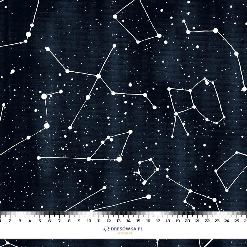 CONSTELLATIONS pat. 2 (GALACTIC ANIMALS) / navy - softshell