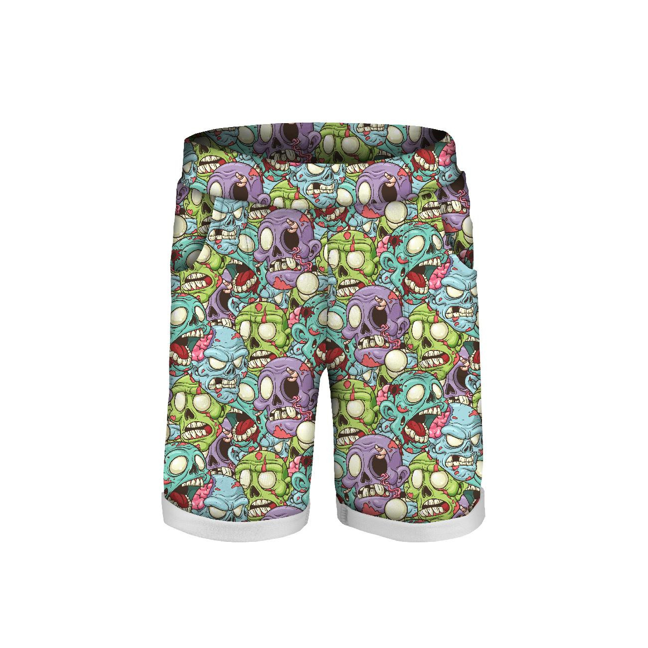KID`S SHORTS (RIO) - ZOMBIE - looped knit fabric 