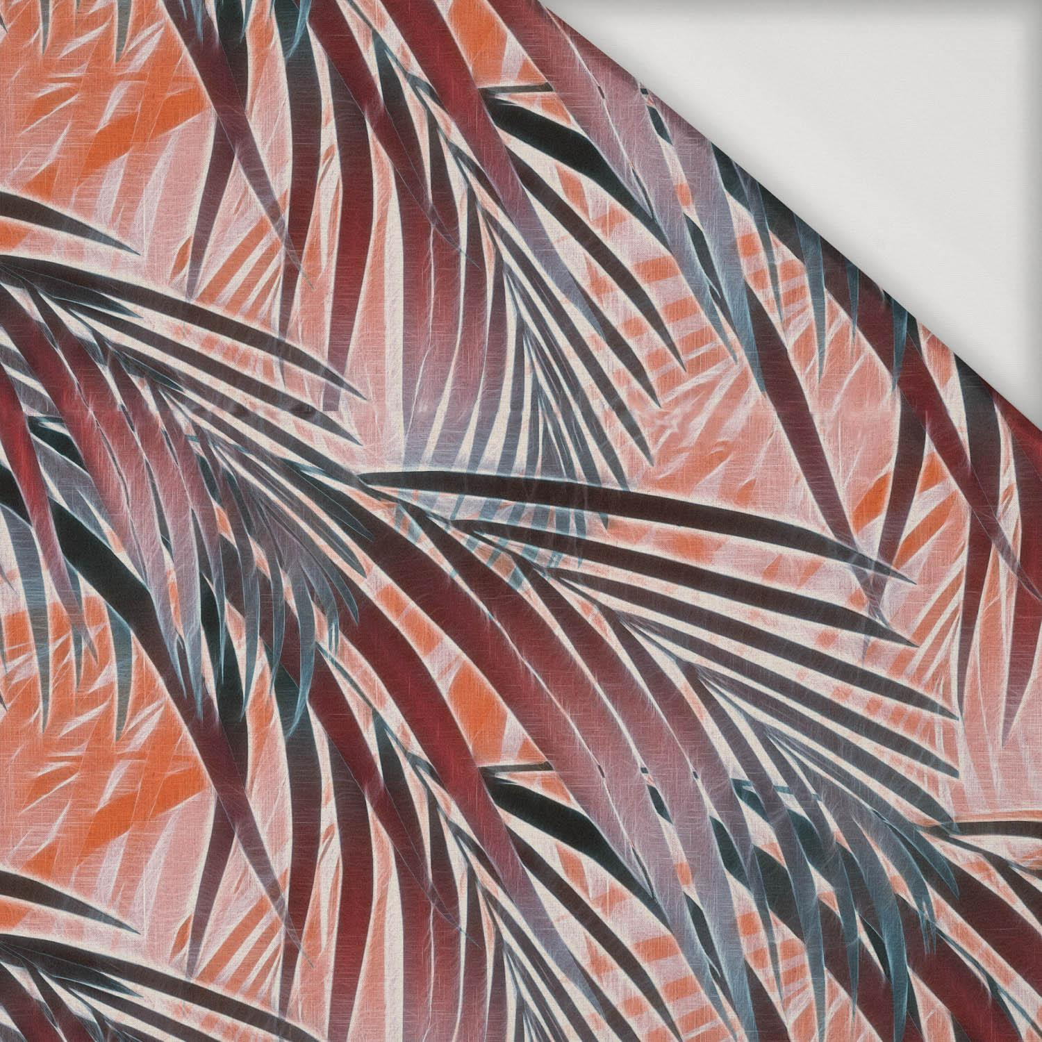 PALM LEAVES pat. 1 (red) - Viscose jersey
