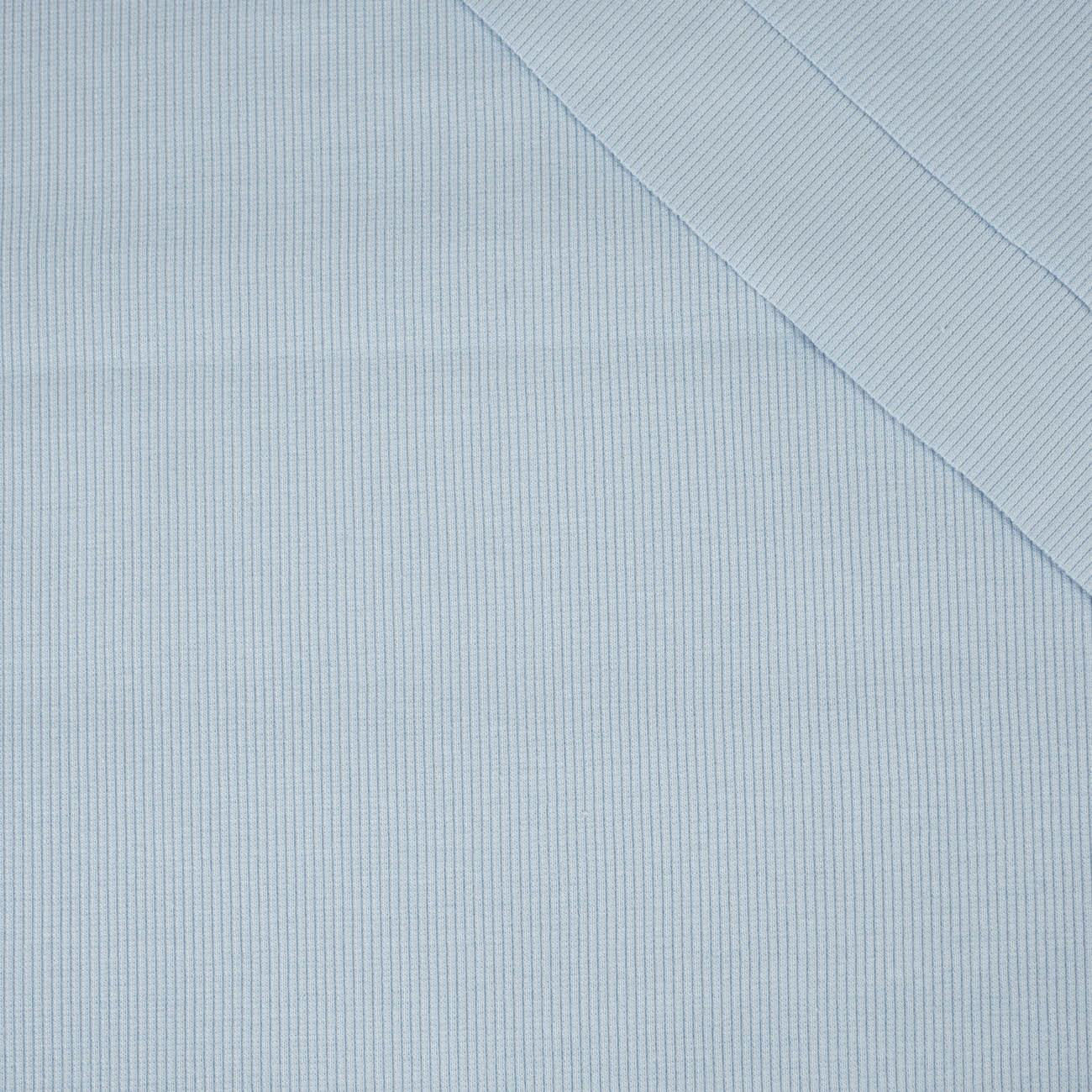 D-75 LIGHT BLUE - Ribbed knit fabric