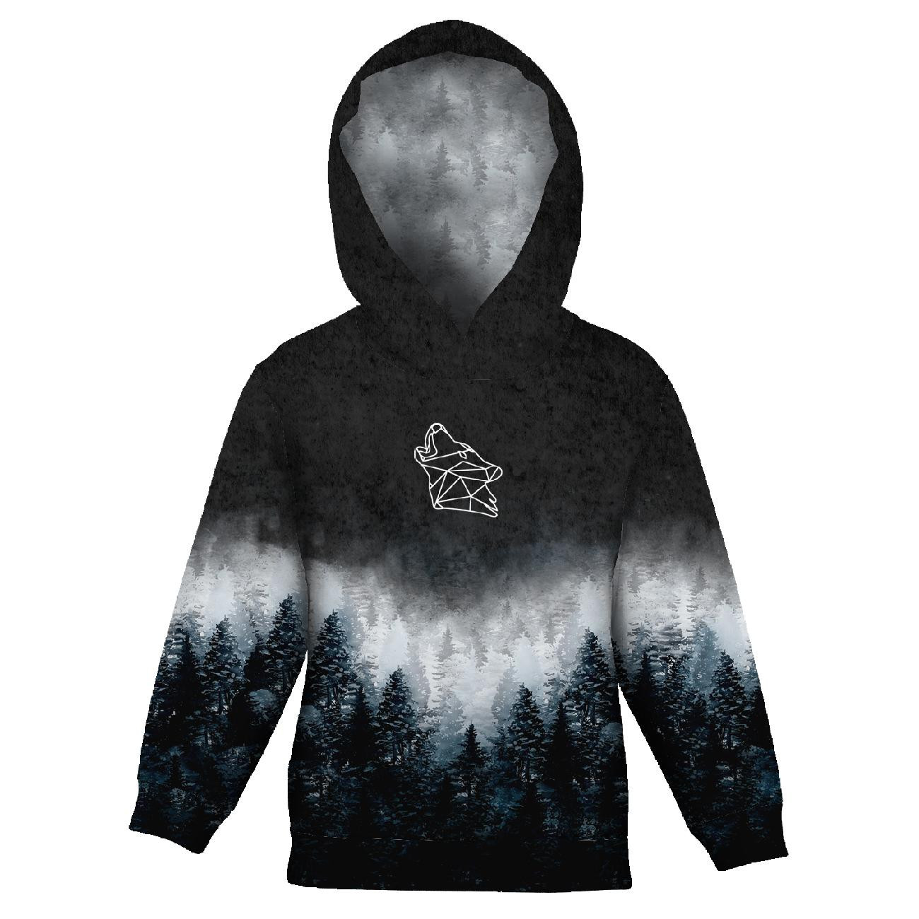 Children's tracksuit (OSLO) - FORREST OMBRE (WINTER IN THE MOUNTAIN) - sewing set