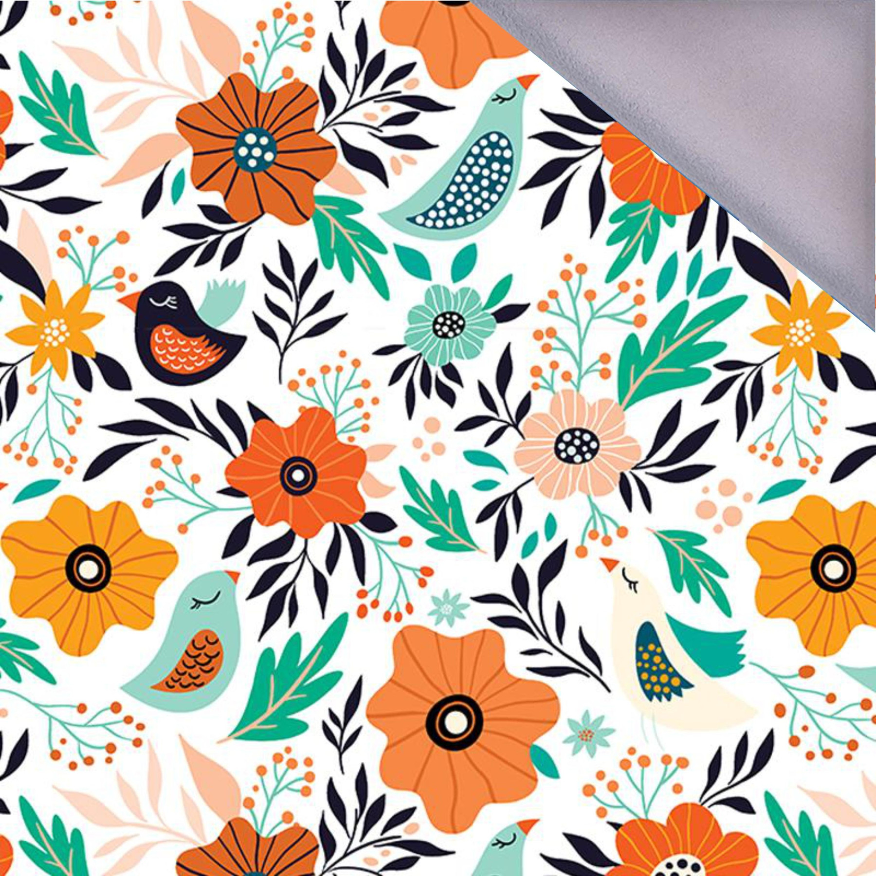 FOLK BIRDS 2.0 / white - softshell