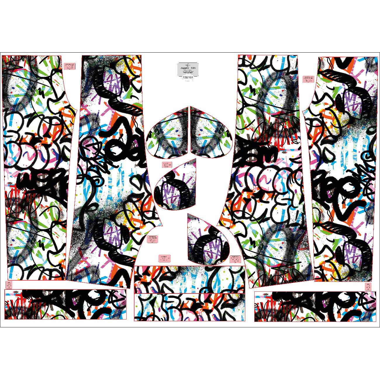 KID'S JOGGERS (ROBIN) - STREET ART PAT. 4 - sewing set