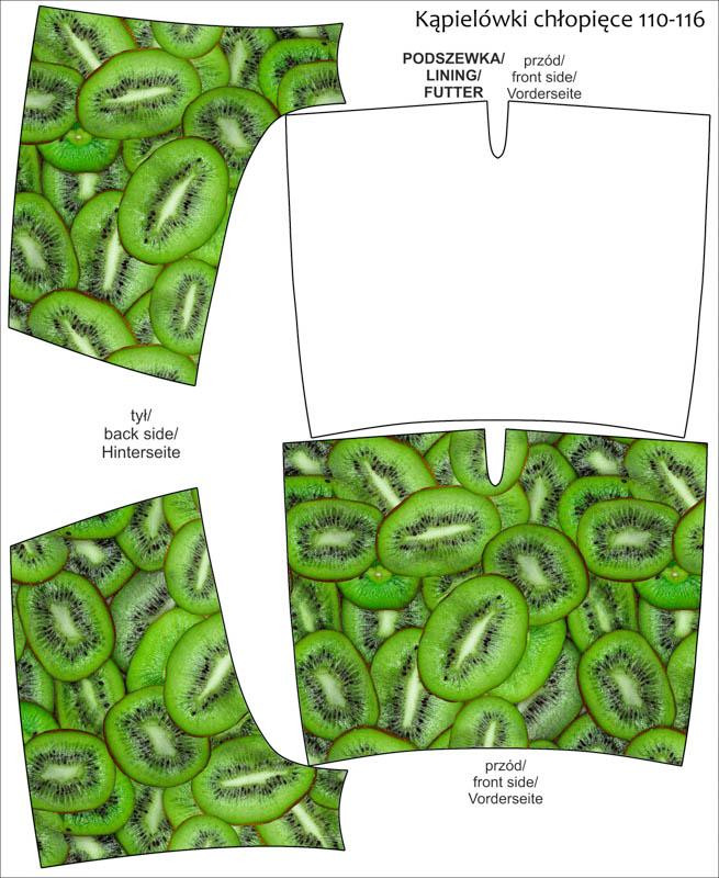 Boy's swim trunks - KIWI - sewing set