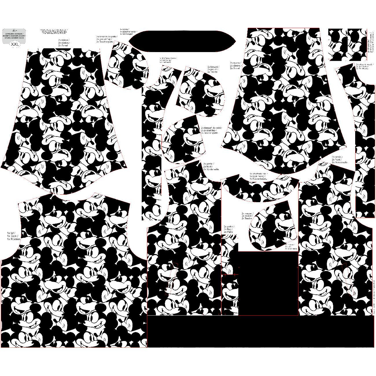 WOMEN’S BOMBER JACKET (KAMA) - MOUSE PAT. 8 - sewing set
