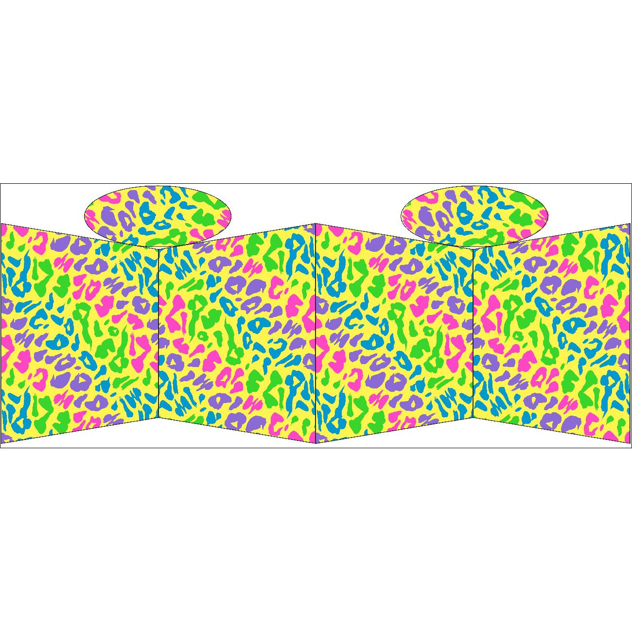 TOTE BAG - NEON LEOPARD PAT. 2 - sewing set