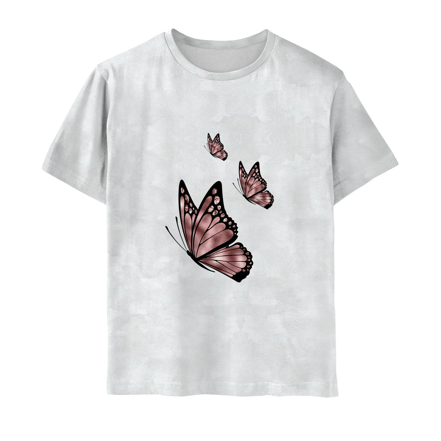 CHILDREN'S PAJAMAS "ADA" - BUTTERFLY pat. 3 (GLITTER BUTTERFLIES) - sewing set
