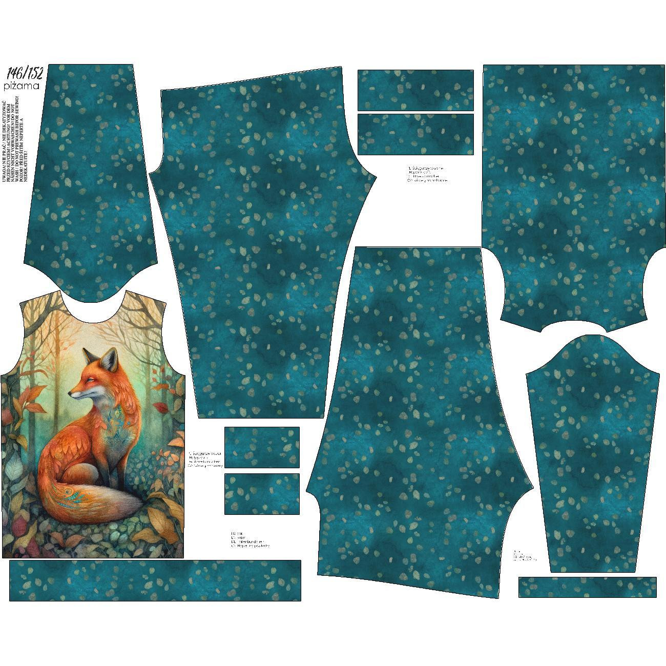 CHILDREN'S PAJAMAS " MIKI" - BOHO FOX - sewing set (86/92)