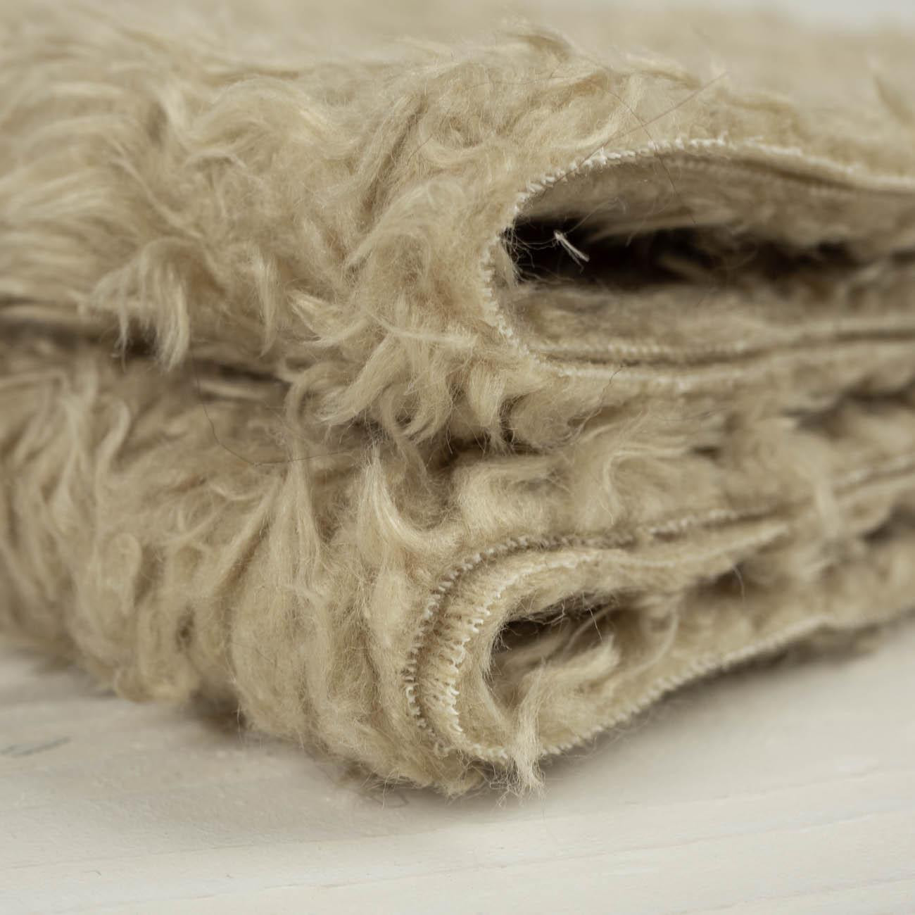 Sand - “Curly hair” - Sherpa fleece 