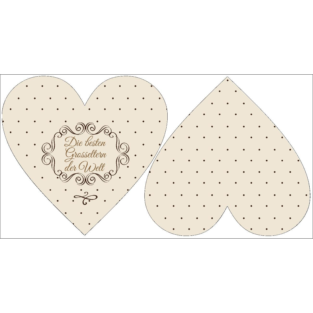 DECORATIVE PILLOW HEART - DIE BESTEN GROSSELTERN DER WELT