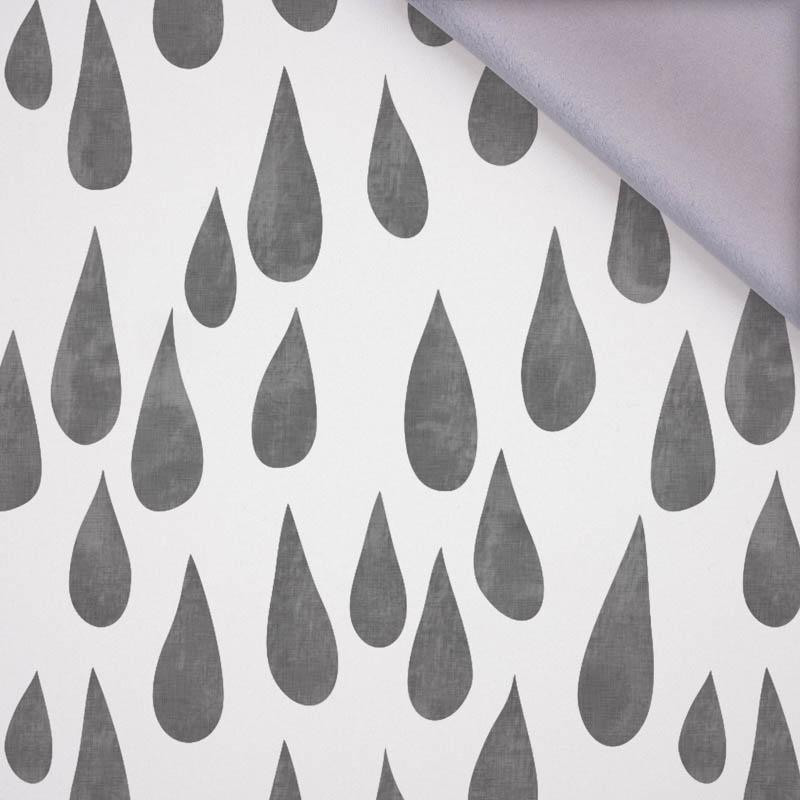 BIG DROPS (GREY) / white - softshell