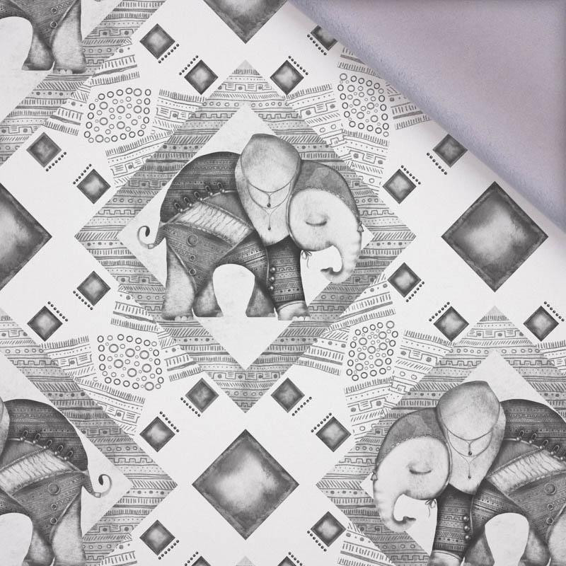 INDIE CHARM (GREY) / white - softshell