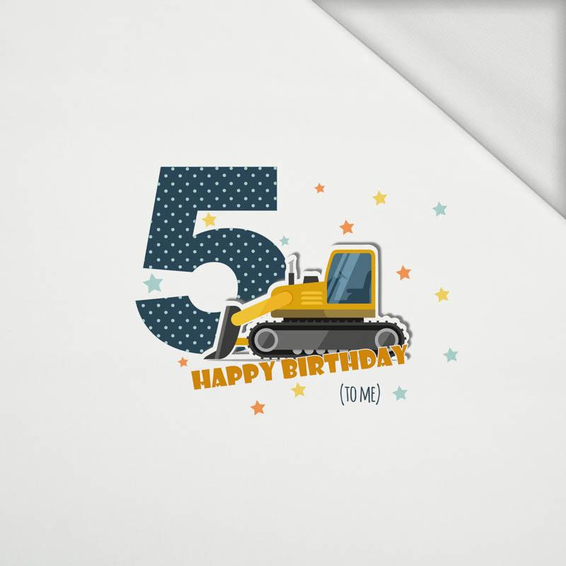 PANDA / MINT size "M" 50x60 cm - white (back) - panel looped knit 