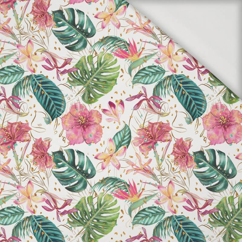 TROPICAL JUNGLE / white - Viscose jersey