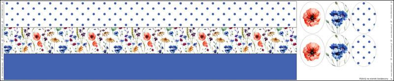 EASTER WREATH - FIELD FLOWERS / white - sewing set