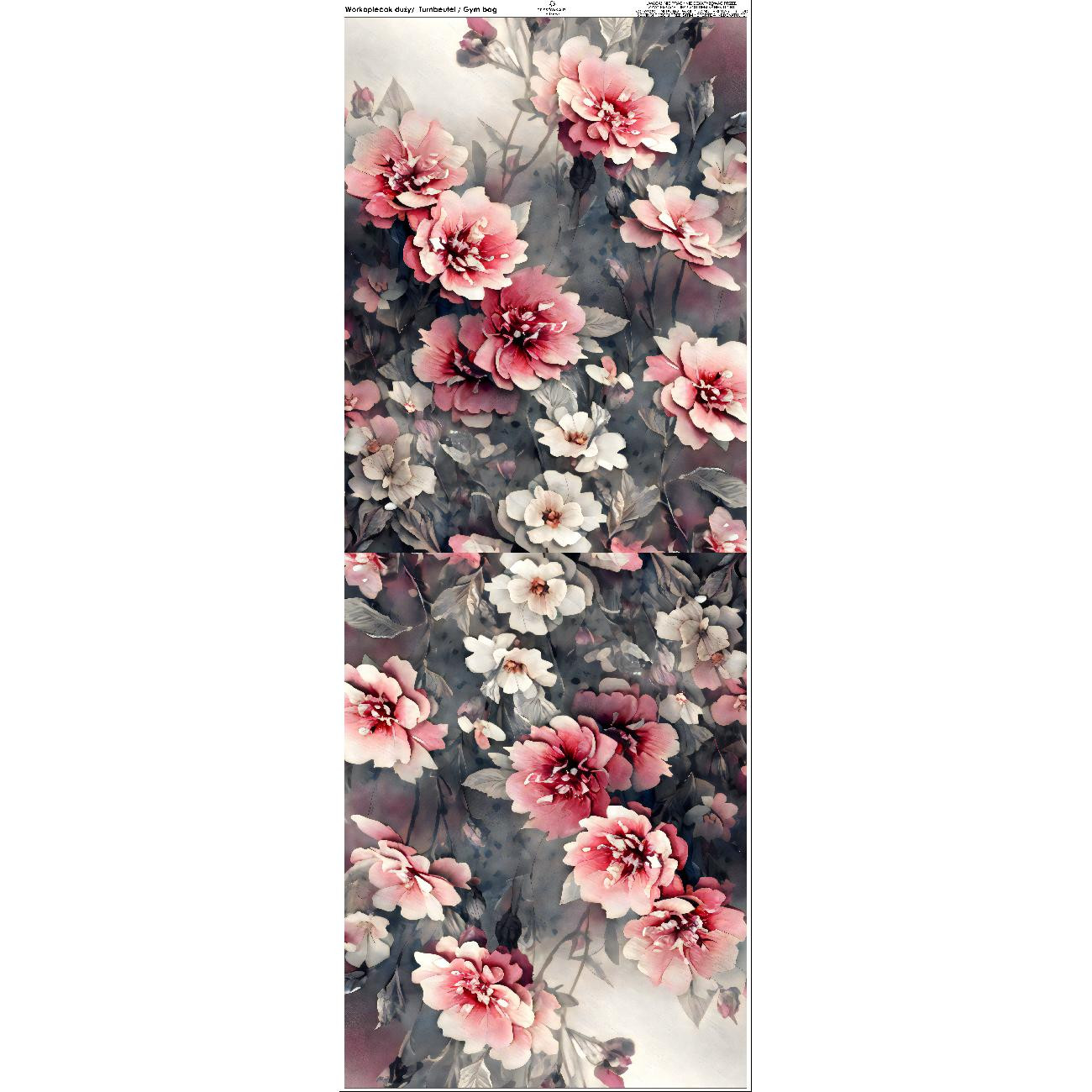 GYM BAG - VINTAGE FLOWERS Pat. 3 - sewing set