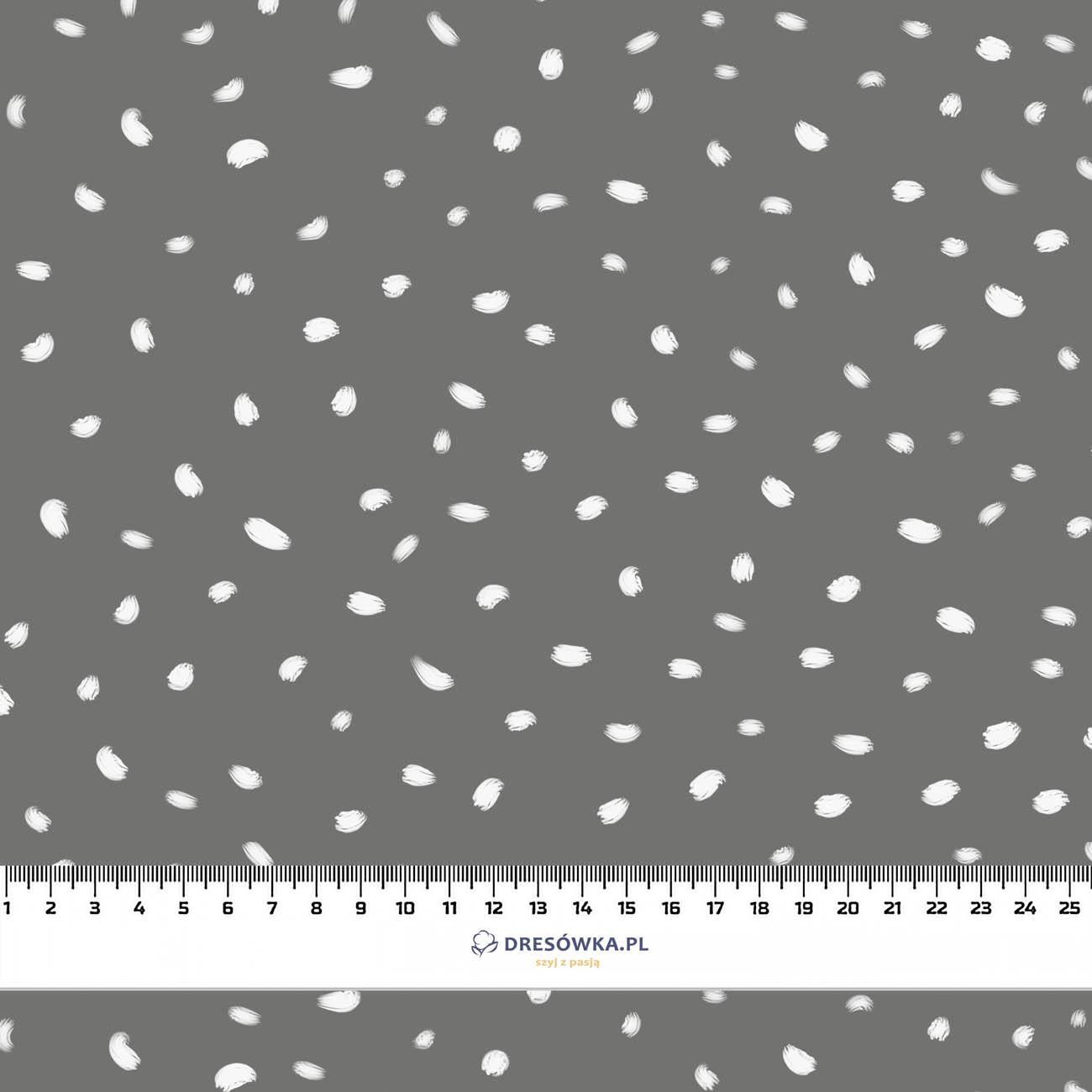 WHITE TRACES / dark grey (MAGICAL CHRISTMAS FOREST) - Viscose jersey