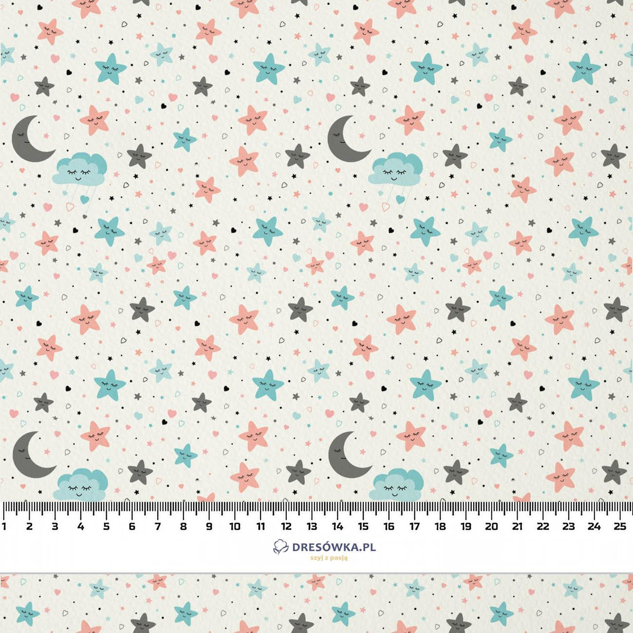 FOLK ROOSTERS / black - Waterproof woven fabric