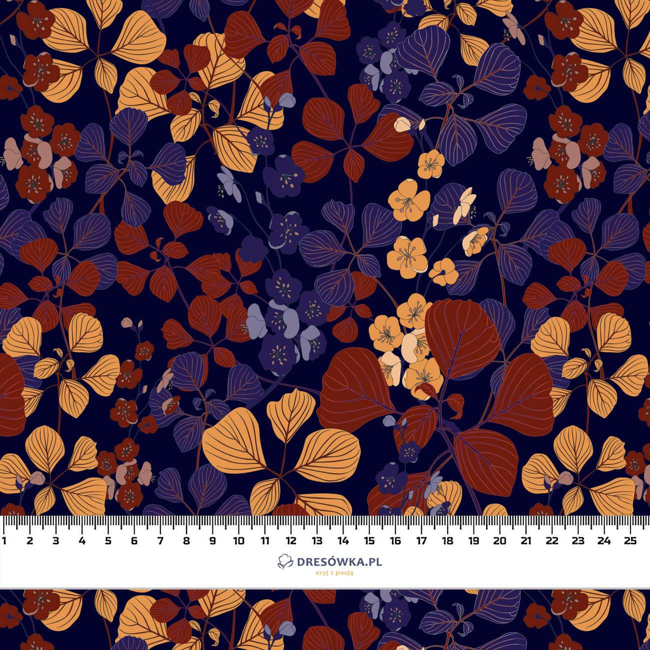 50cm JAPANESE GARDEN pat. 1 (JAPAN)  - looped knit fabric with elastane ITY