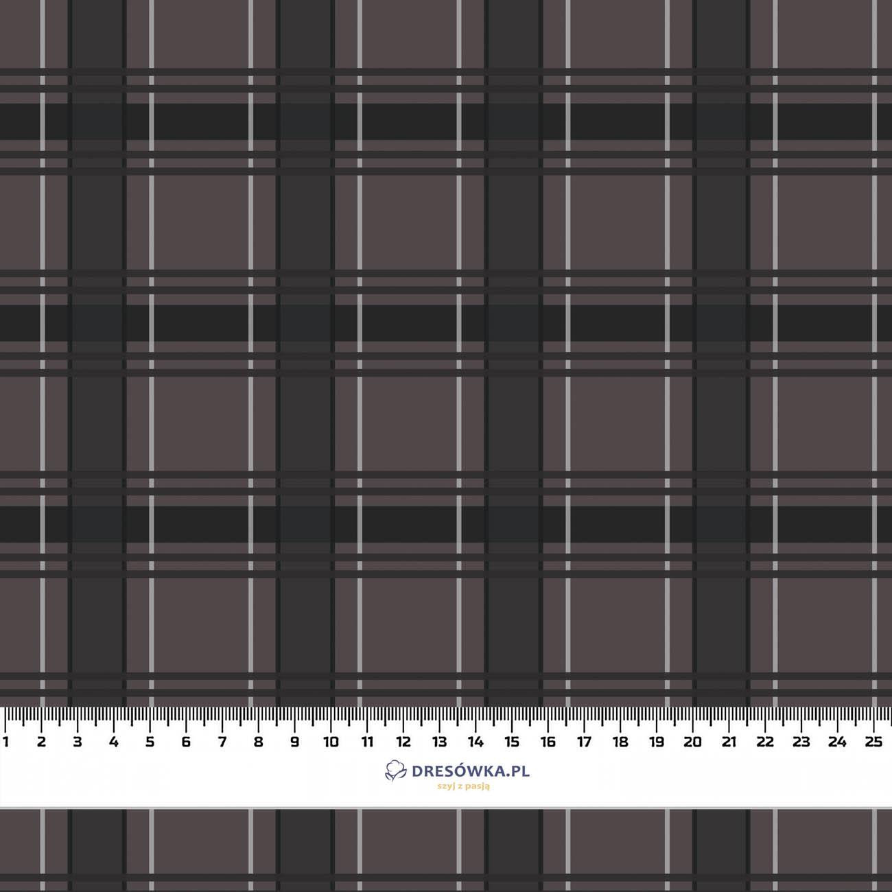 CHECK PAT. 11 / grey - looped knit fabric with elastane ITY