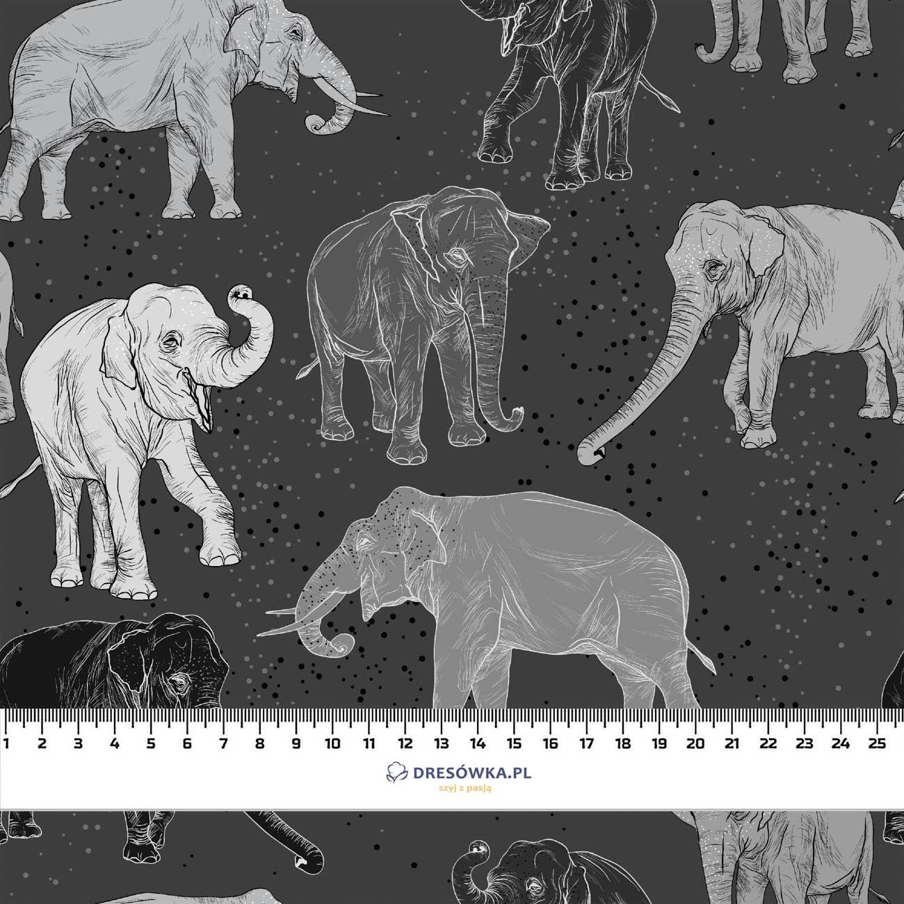 ELEPHANTS - looped knit fabric with elastane ITY
