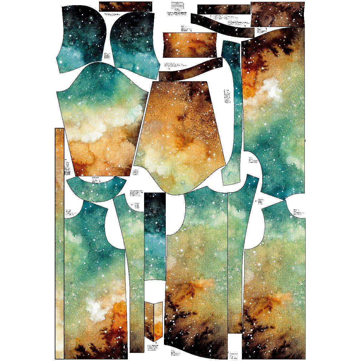 WOMEN'S PARKA (ANNA) - GALACTIC JOURNEY - softshell