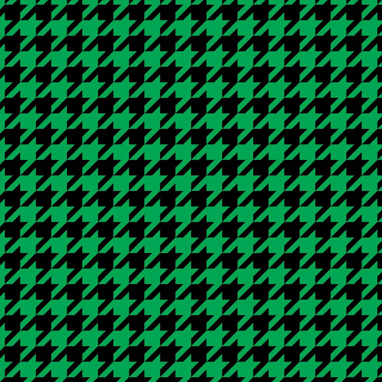 BLACK HOUNDSTOOTH / green