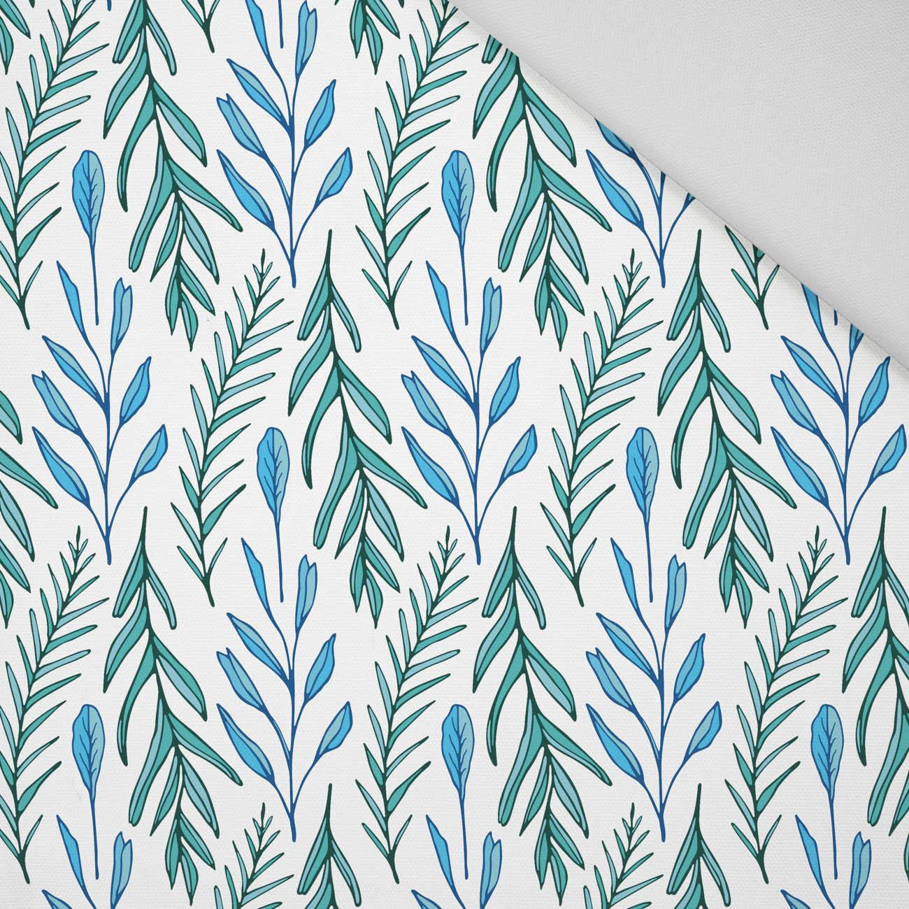 BLUE LEAVES pat. 3 / white - Panama 220g