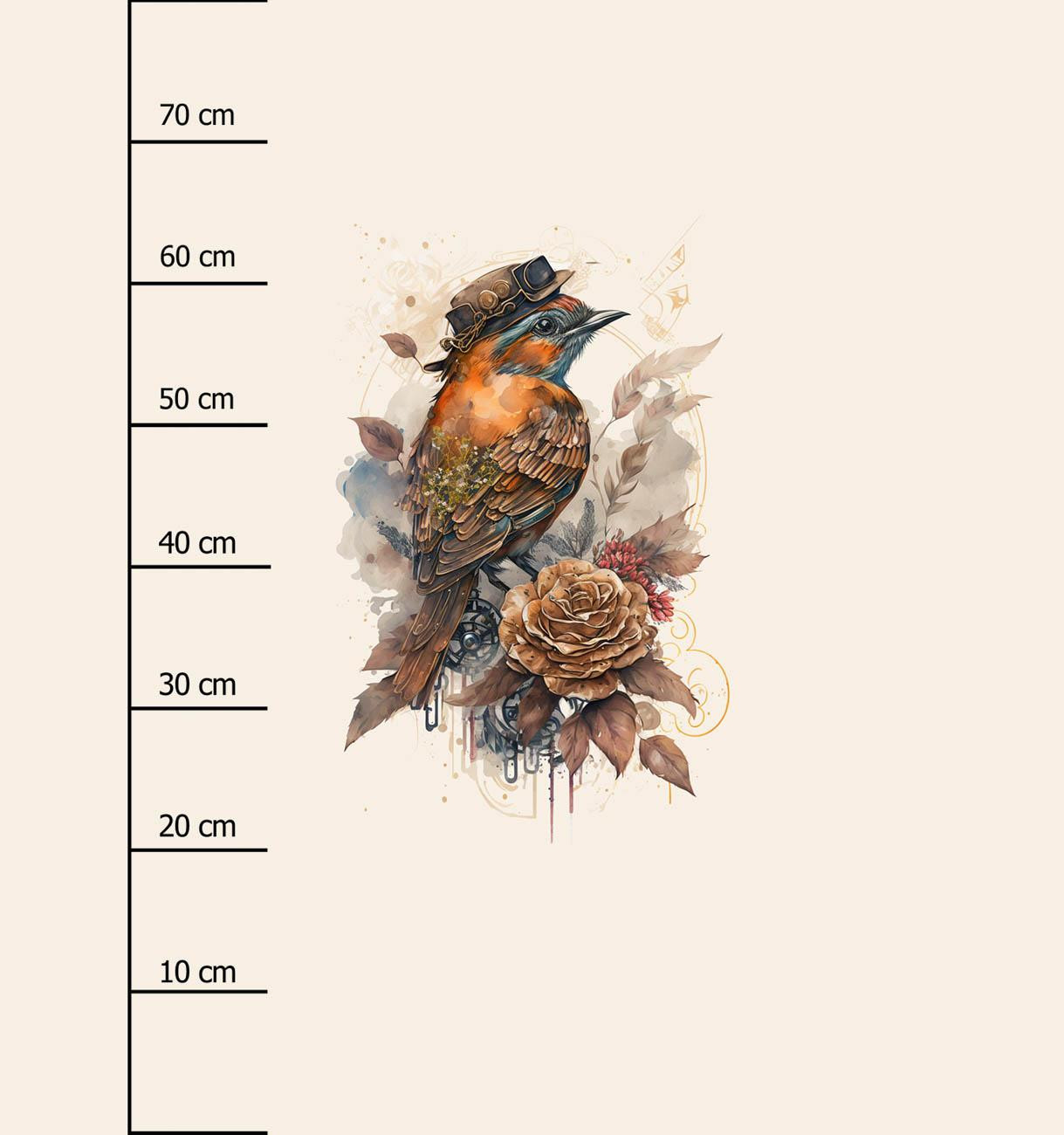 STEAMPUNK BIRD - panel (75cm x 80cm) Waterproof woven fabric