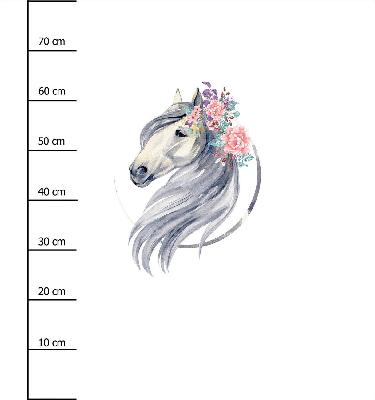 HORSE pat. 2 - panel (75cm x 80cm) SINGLE JERSEY PANEL