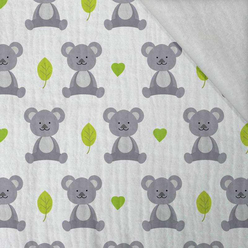 FOLK ROOSTERS / black - Cotton muslin