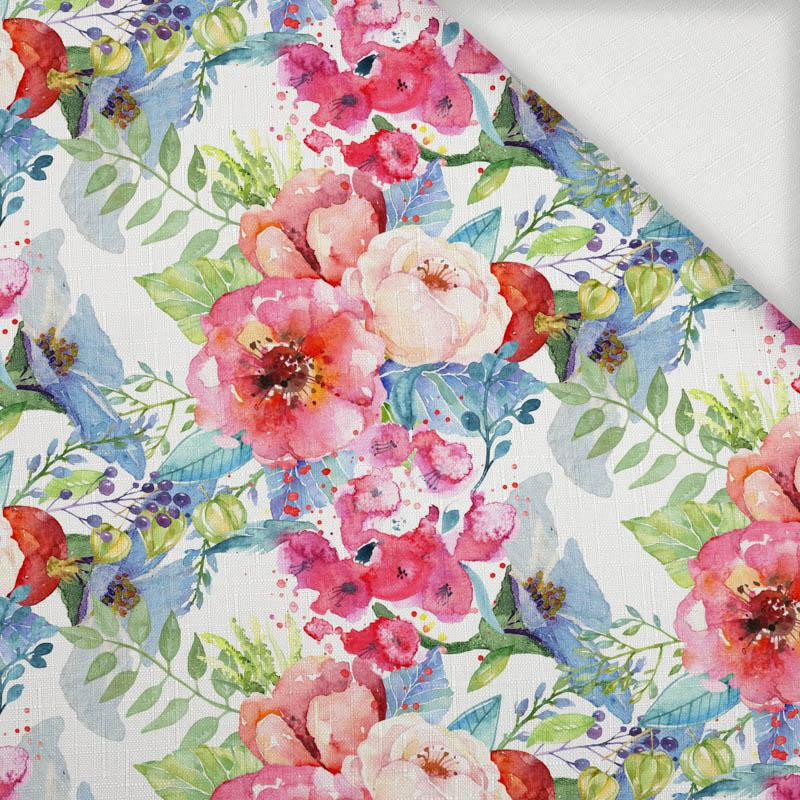 WILD ROSE PAT. 3 (IN THE MEADOW) - Woven Fabric for tablecloths