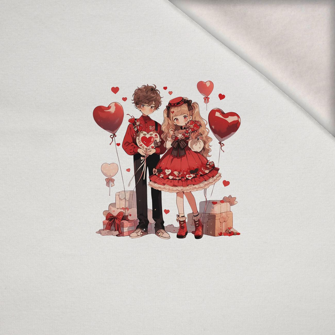 ANIME COUPLE PAT. 1 -  PANEL (60cm x 50cm) brushed knitwear with elastane ITY