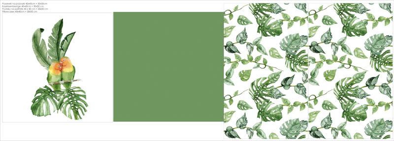 DECORATIVE PILOWS - LOVEBIRDS (JUNGLE)