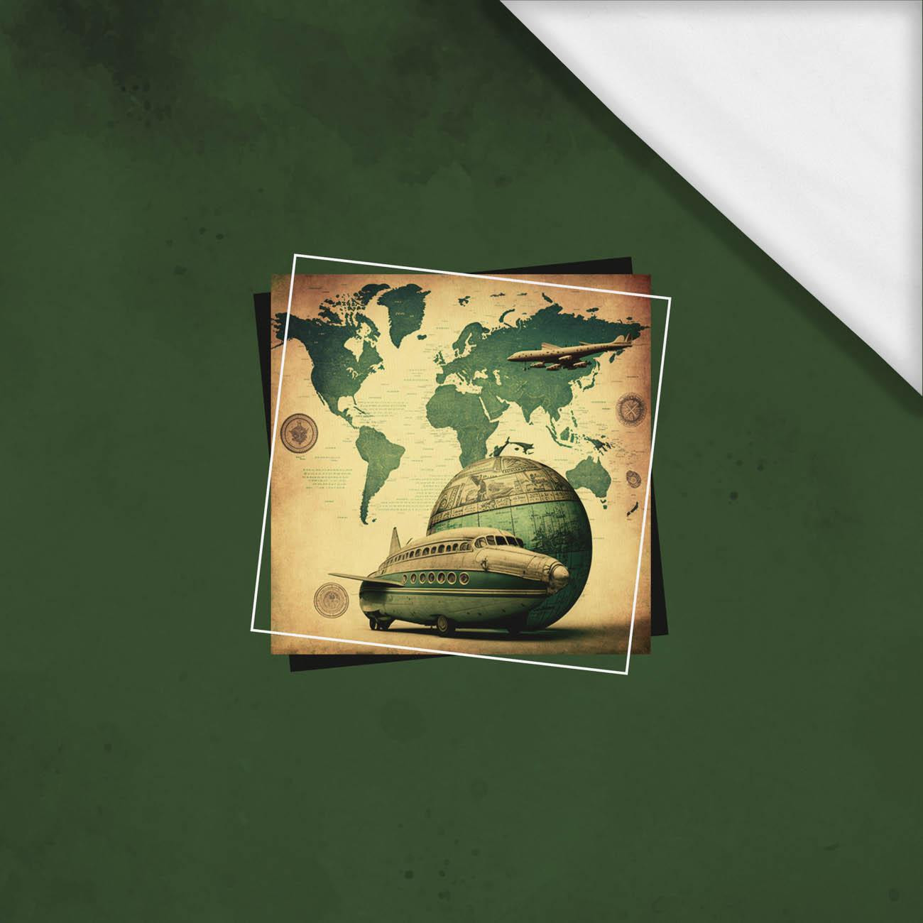 TRAVEL TIME PAT. 4 - panel (75cm x 80cm) SINGLE JERSEY ITY