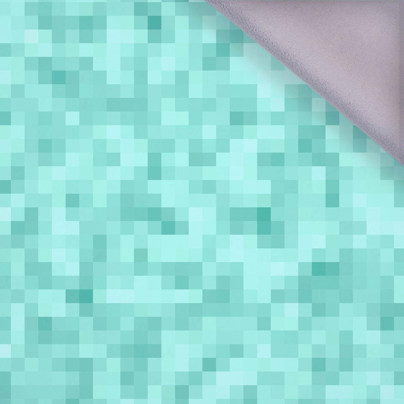 PIXELS pat. 2 / aqua - softshell