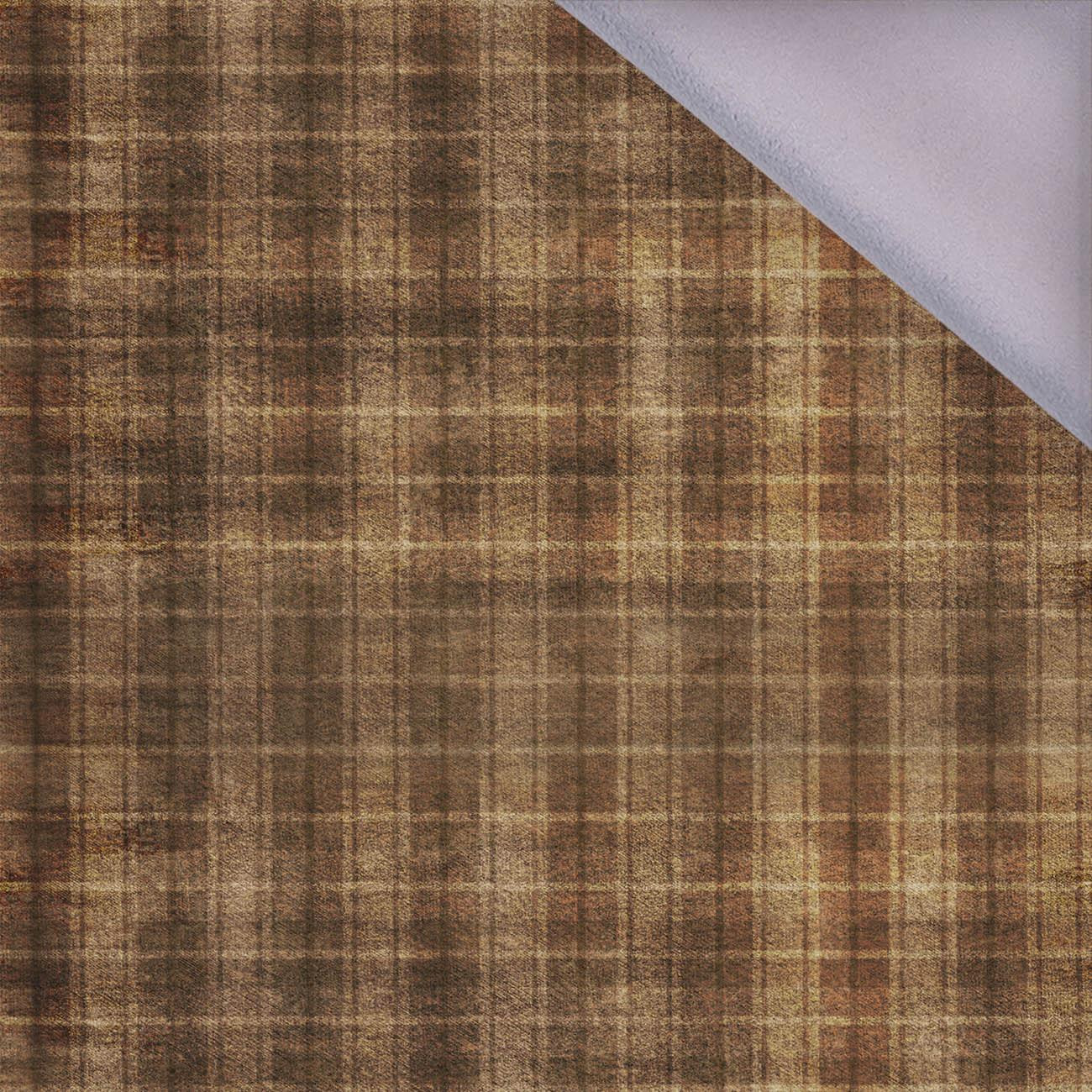 AUTUMN CHECK  / brown (AUTUMN COLORS) - softshell