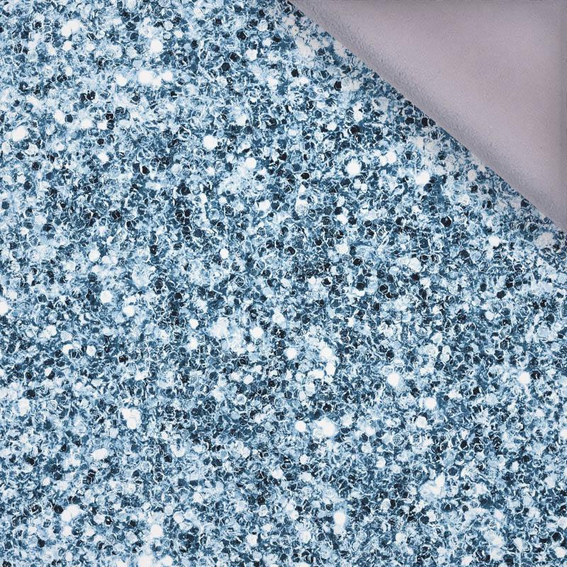 SEA BLUE GLITTER (DRAGONFLIES AND DANDELIONS) - softshell