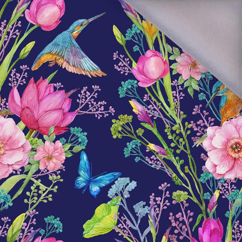 KINGFISHERS AND BUTTERFLIES (KINGFISHERS IN THE MEADOW) / dark blue - softshell