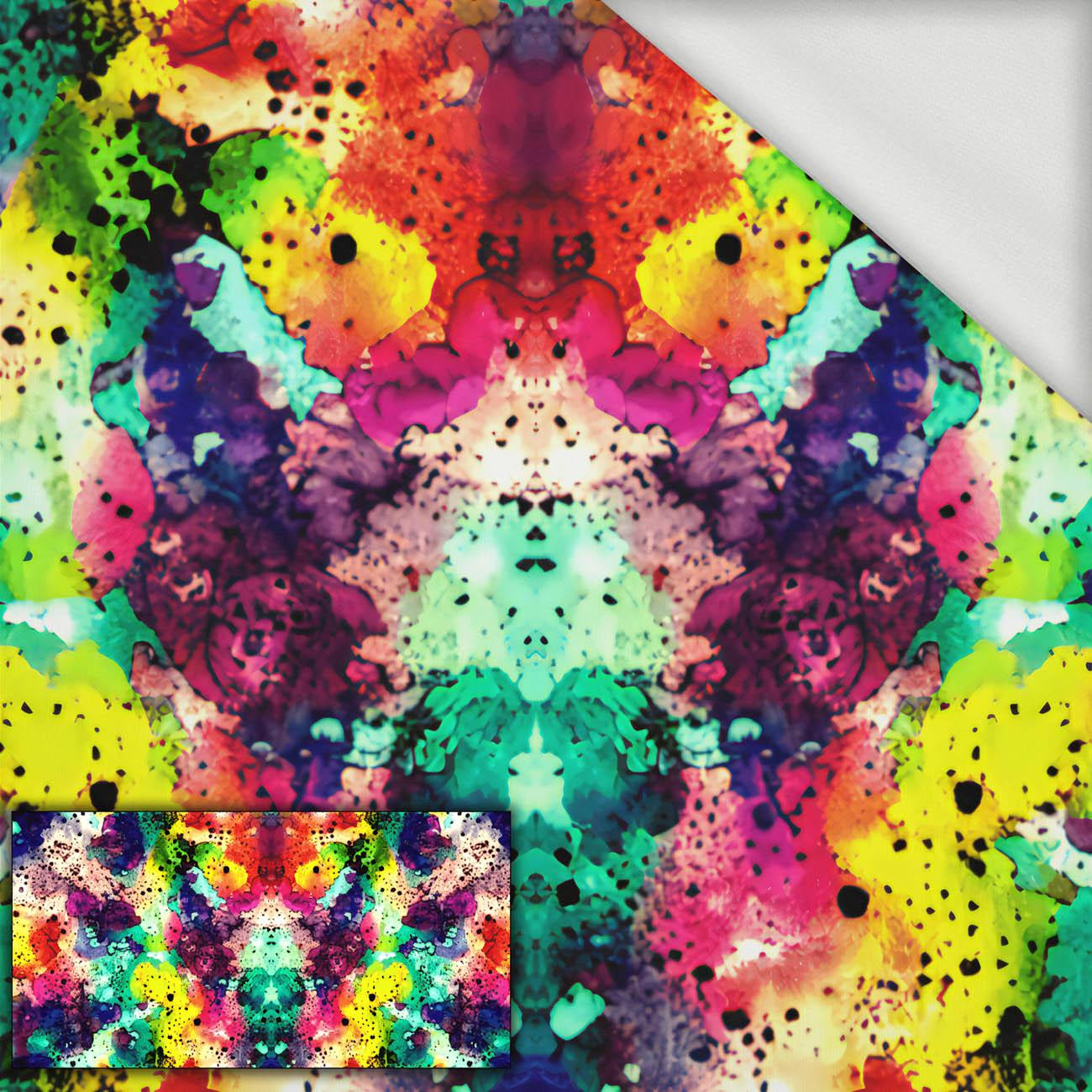 ABSTRACTION pat. 9 panel (80cm x 155cm) looped knit 