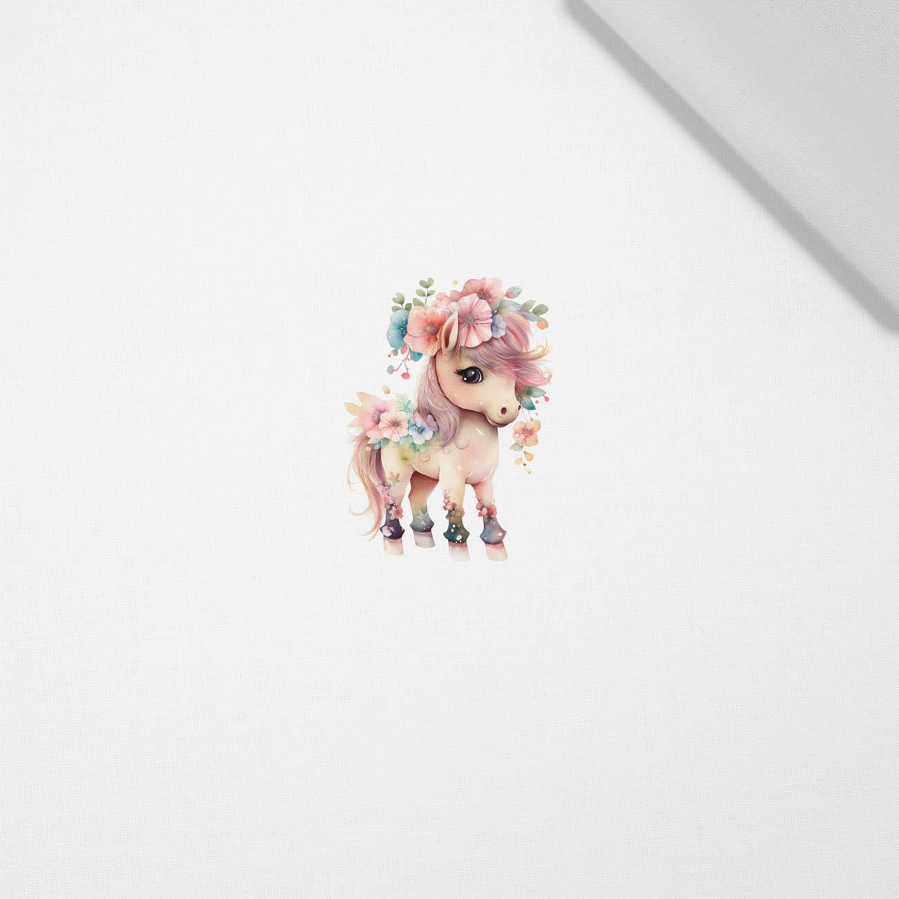 BABY PONY - panel (60cm x 50cm) Cotton woven fabric