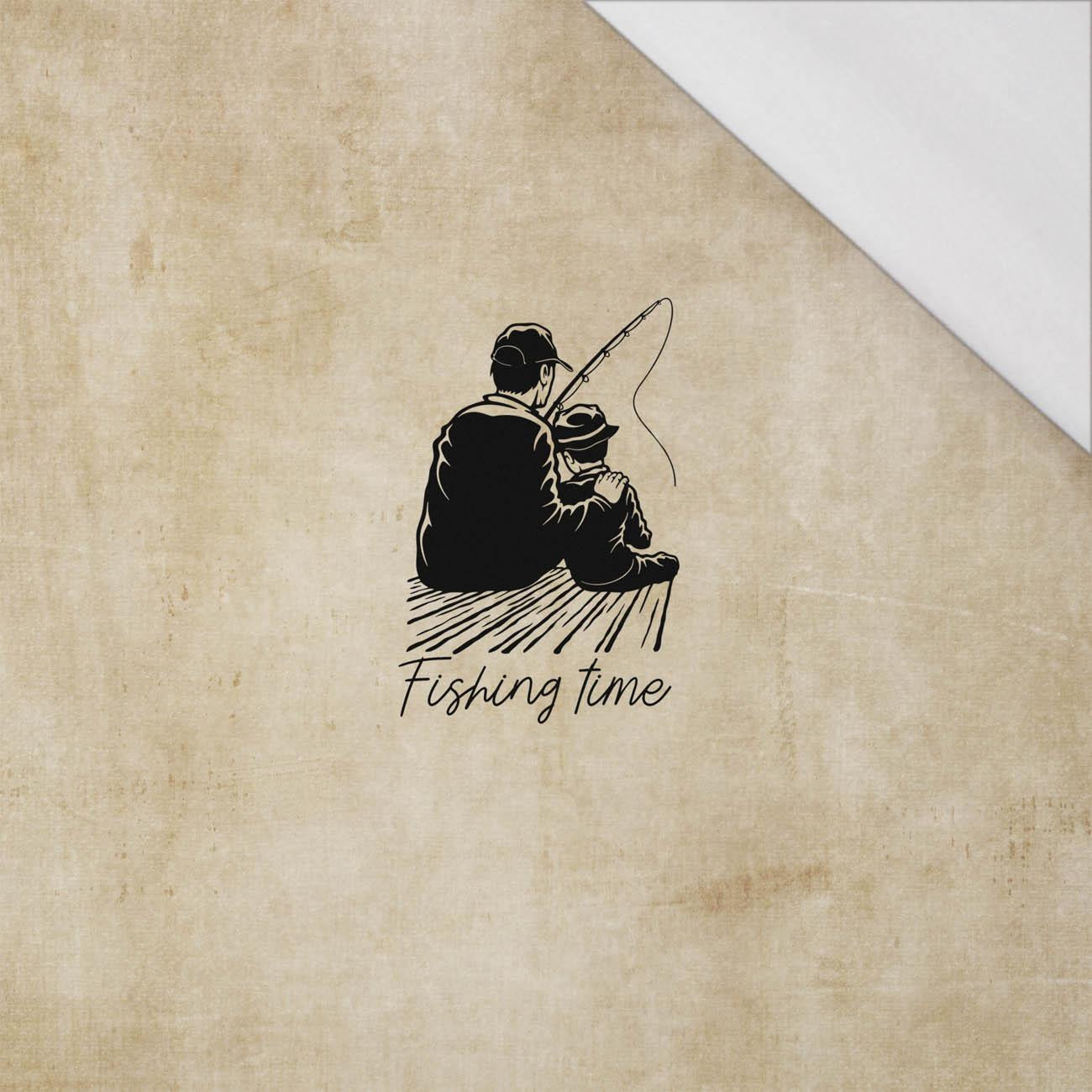 FISHING TIME PAT. 2 - PANEL (60cm x 50cm) SINGLE JERSEY