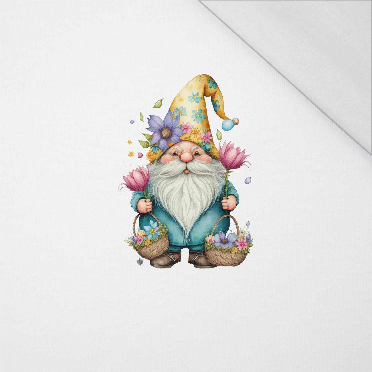 EASTER GNOME PAT. 1 - PANEL (60cm x 50cm) SINGLE JERSEY