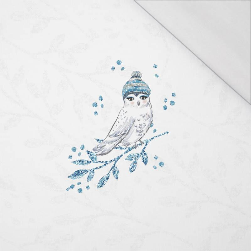 OWL IN A HAT (ENCHANTED WINTER) - SINGLE JERSEY PANORAMIC PANEL 