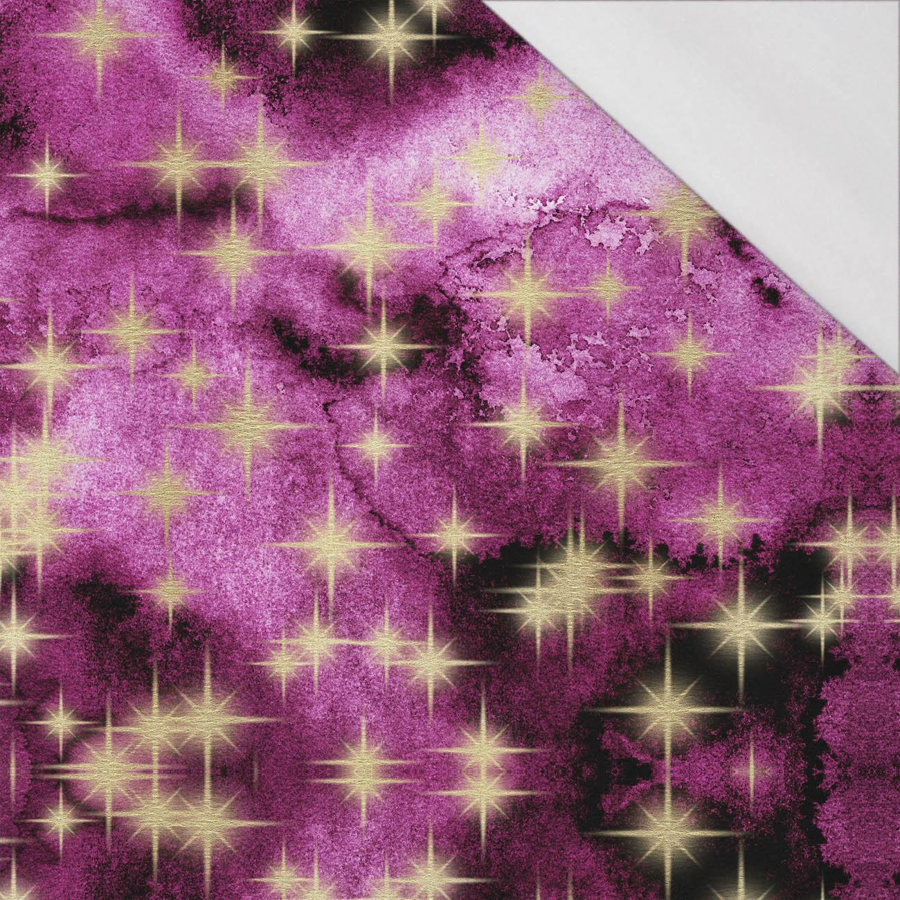 GOLDEN STARS Pat. 3 / WATERCOLOR MARBLE - single jersey with elastane 