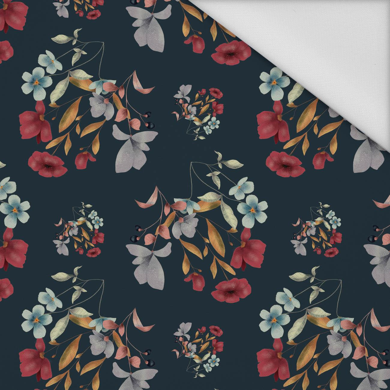 DARK FLOWERS (INTO THE WOODS) - Waterproof woven fabric