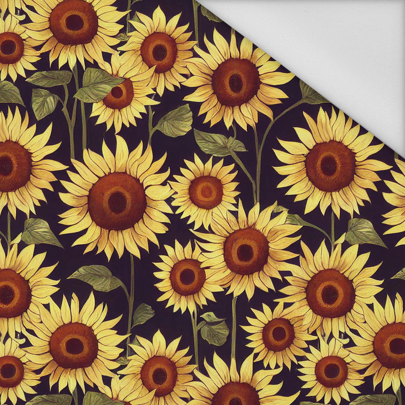 PAINTED SUNFLOWERS pat. 2 - Waterproof woven fabric