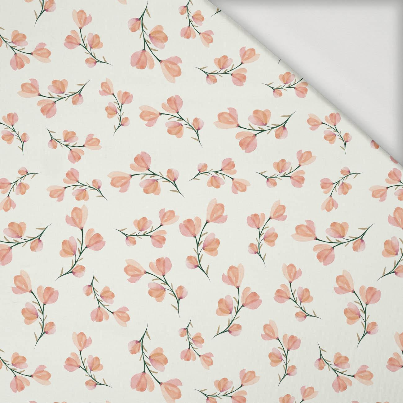 PINK FLOWERS PAT. 4 / white - Viscose jersey