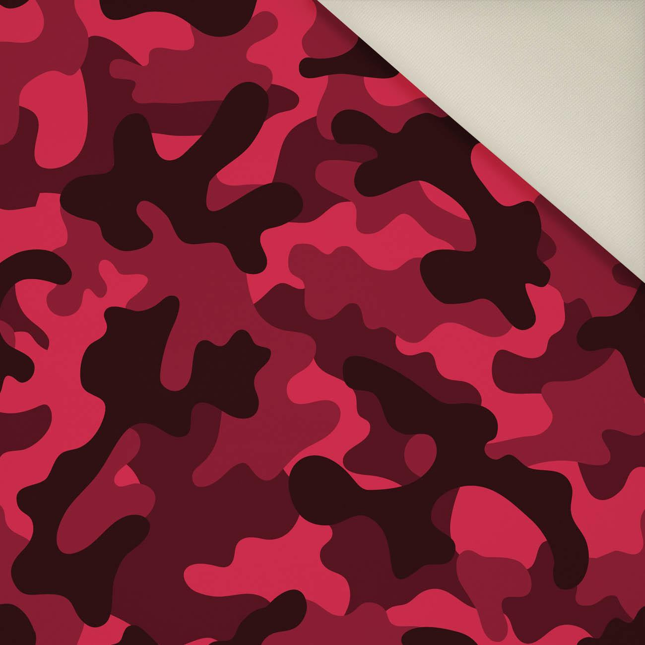 CAMOUFLAGE  / viva magenta- Upholstery velour 