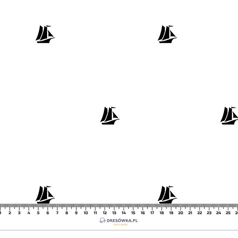 50cm SAILING SHIPS (MINIMAL) / M-01 melange light grey - looped knit SP250